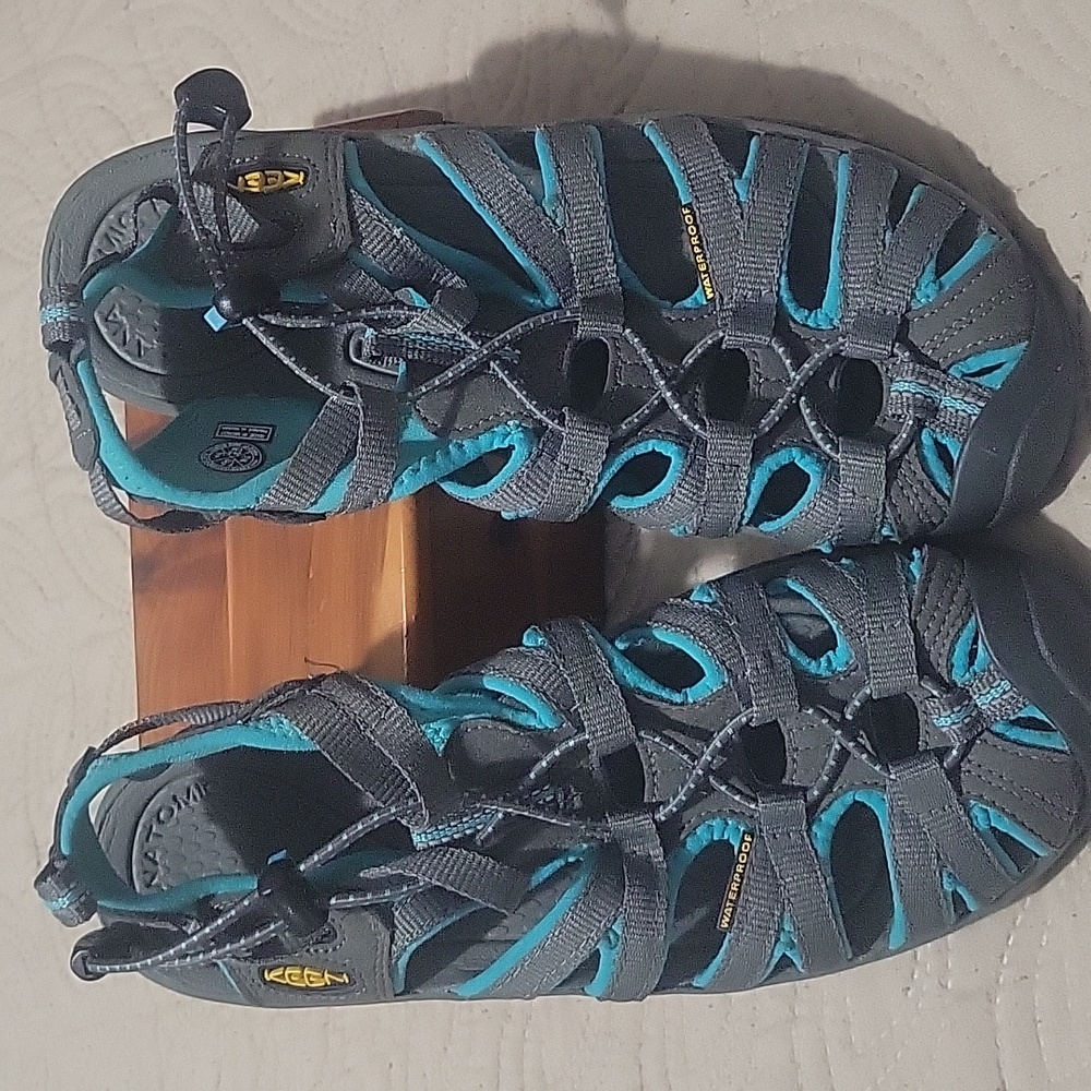 Keen Gray and Teal Outdoor Sandals